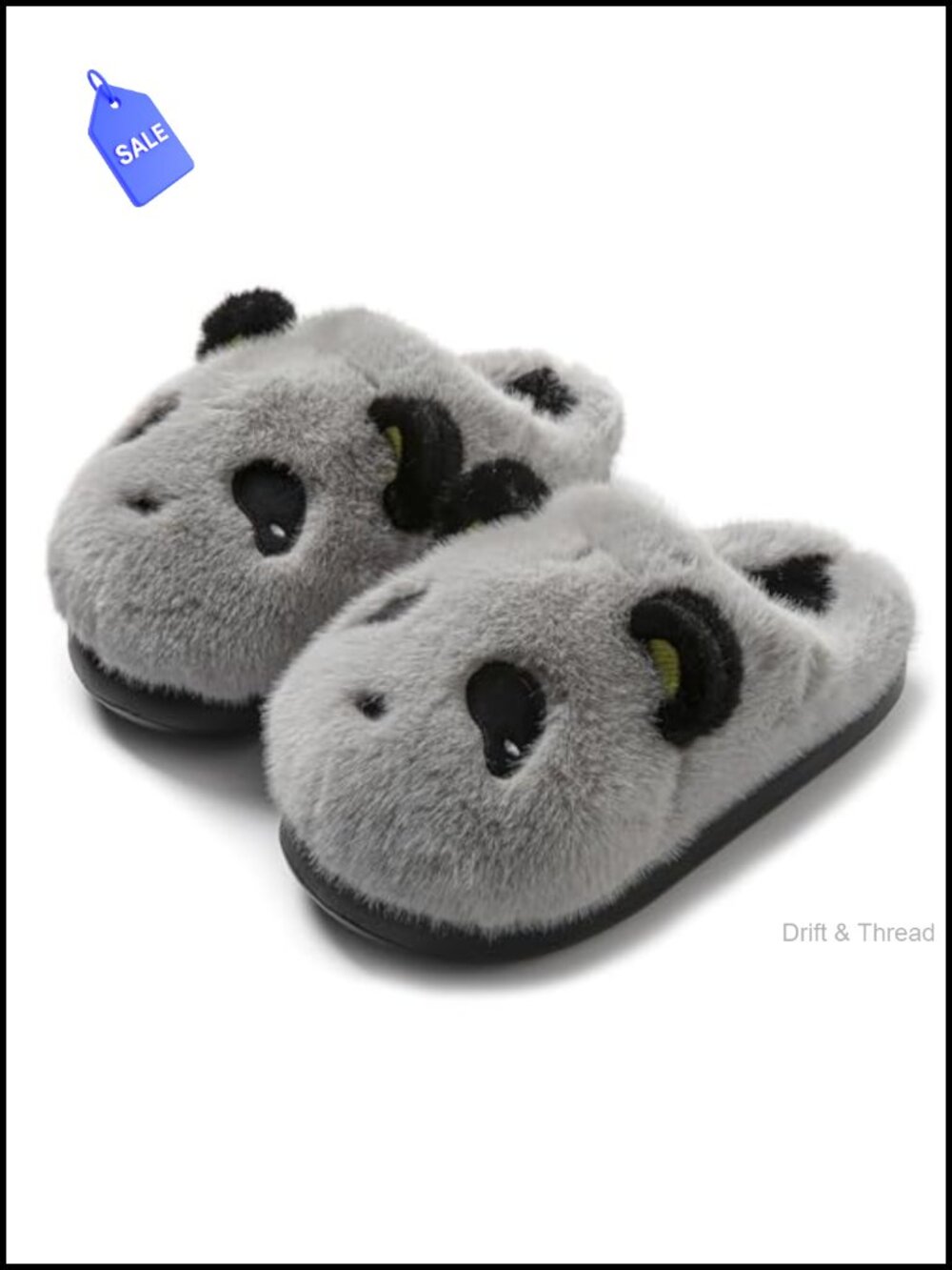 Plush Panda Animal Slippers Soft Cozy Non-Slip Indoor Outdoor